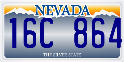 NV license plate 16C864