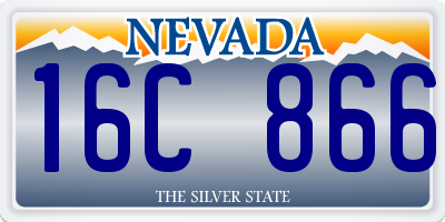 NV license plate 16C866