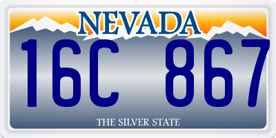 NV license plate 16C867