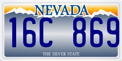 NV license plate 16C869