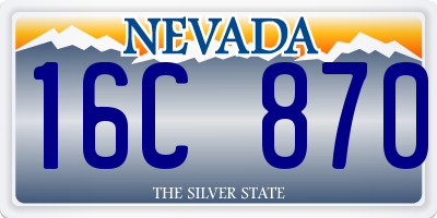 NV license plate 16C870