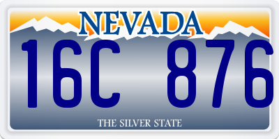 NV license plate 16C876