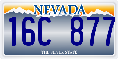 NV license plate 16C877