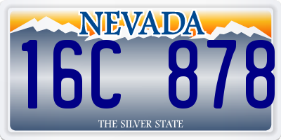 NV license plate 16C878