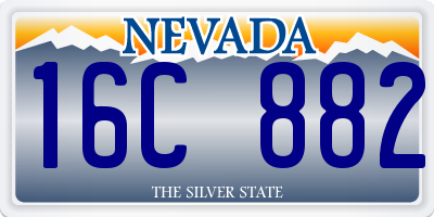 NV license plate 16C882