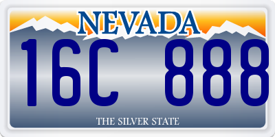 NV license plate 16C888