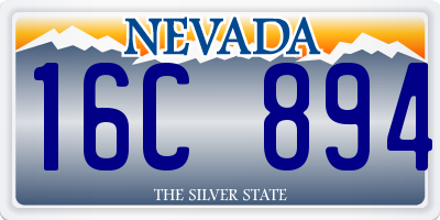 NV license plate 16C894