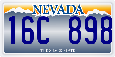 NV license plate 16C898