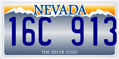 NV license plate 16C913