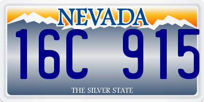 NV license plate 16C915