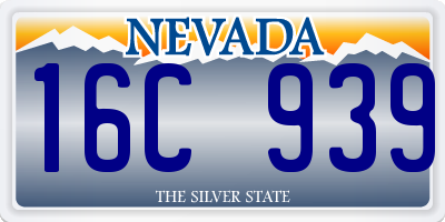 NV license plate 16C939