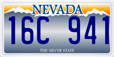 NV license plate 16C941