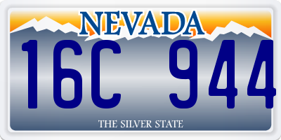 NV license plate 16C944