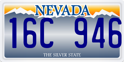 NV license plate 16C946