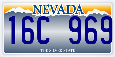 NV license plate 16C969