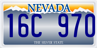 NV license plate 16C970