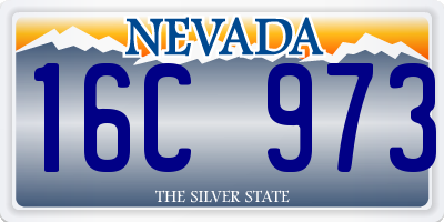 NV license plate 16C973