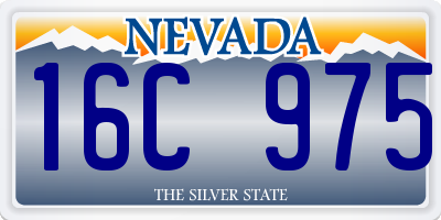 NV license plate 16C975