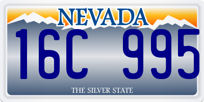 NV license plate 16C995