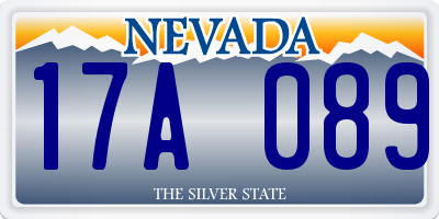 NV license plate 17A089