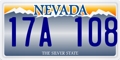 NV license plate 17A108