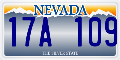 NV license plate 17A109
