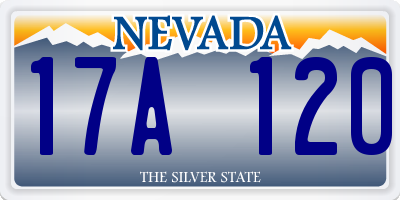 NV license plate 17A120