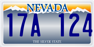 NV license plate 17A124