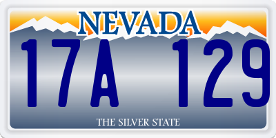NV license plate 17A129
