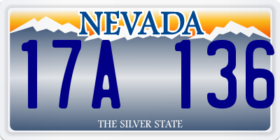 NV license plate 17A136