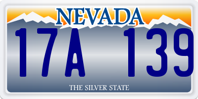 NV license plate 17A139