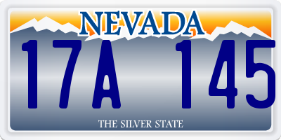 NV license plate 17A145