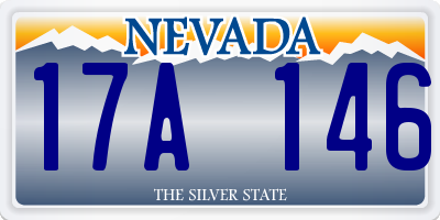 NV license plate 17A146