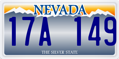 NV license plate 17A149