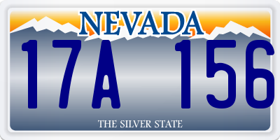 NV license plate 17A156