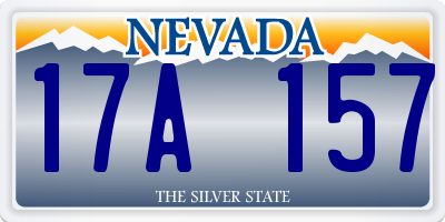 NV license plate 17A157