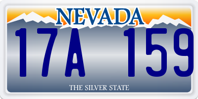 NV license plate 17A159