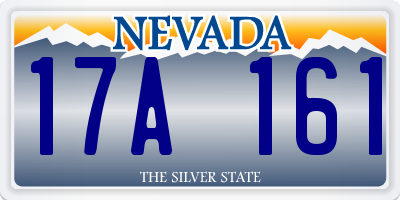 NV license plate 17A161