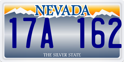 NV license plate 17A162