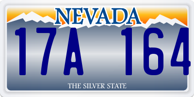 NV license plate 17A164