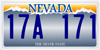 NV license plate 17A171