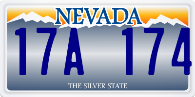 NV license plate 17A174