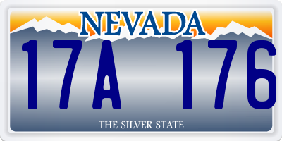 NV license plate 17A176