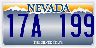 NV license plate 17A199
