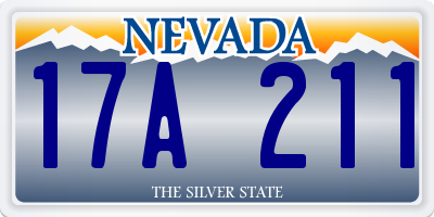 NV license plate 17A211