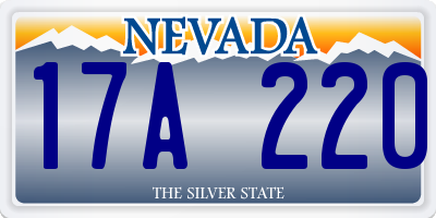 NV license plate 17A220