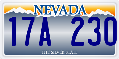 NV license plate 17A230