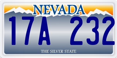 NV license plate 17A232