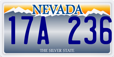 NV license plate 17A236
