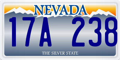 NV license plate 17A238